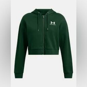 Under Armour Women's Dark Green Zip-Up Hoodie